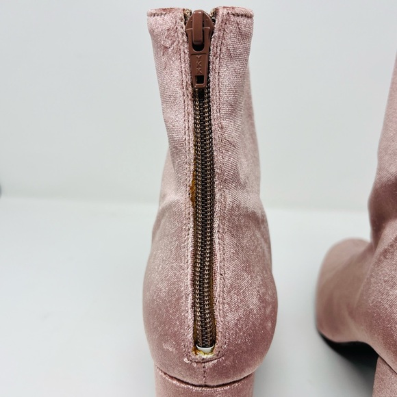 Free People Ankle Boots in Pink Velvet - Picture 6 of 15